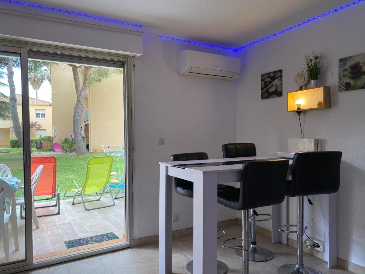 T2 Rdc A Canet En Roussillon Europa 4 Pers ,Piscine,Clim, Tennis, Parking Bagian luar foto