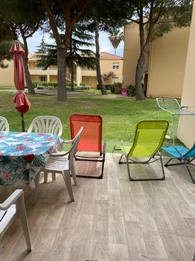 T2 Rdc A Canet En Roussillon Europa 4 Pers ,Piscine,Clim, Tennis, Parking Bagian luar foto