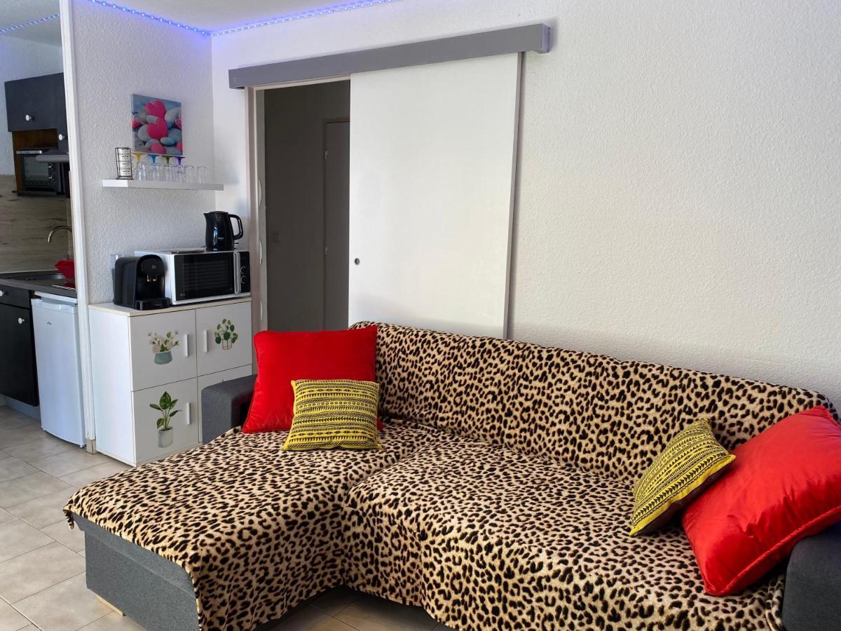 T2 Rdc A Canet En Roussillon Europa 4 Pers ,Piscine,Clim, Tennis, Parking Bagian luar foto