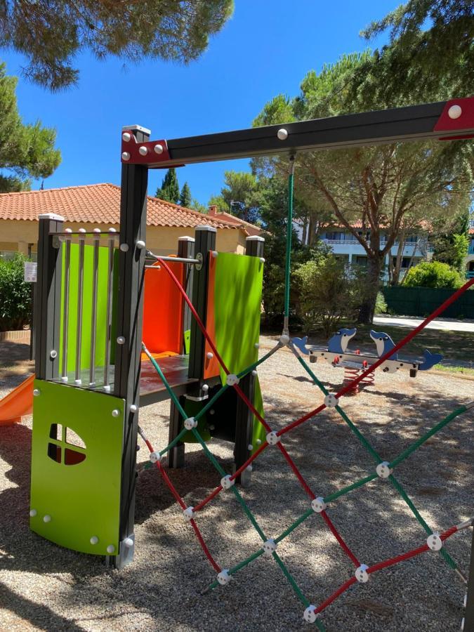 T2 Rdc A Canet En Roussillon Europa 4 Pers ,Piscine,Clim, Tennis, Parking Bagian luar foto