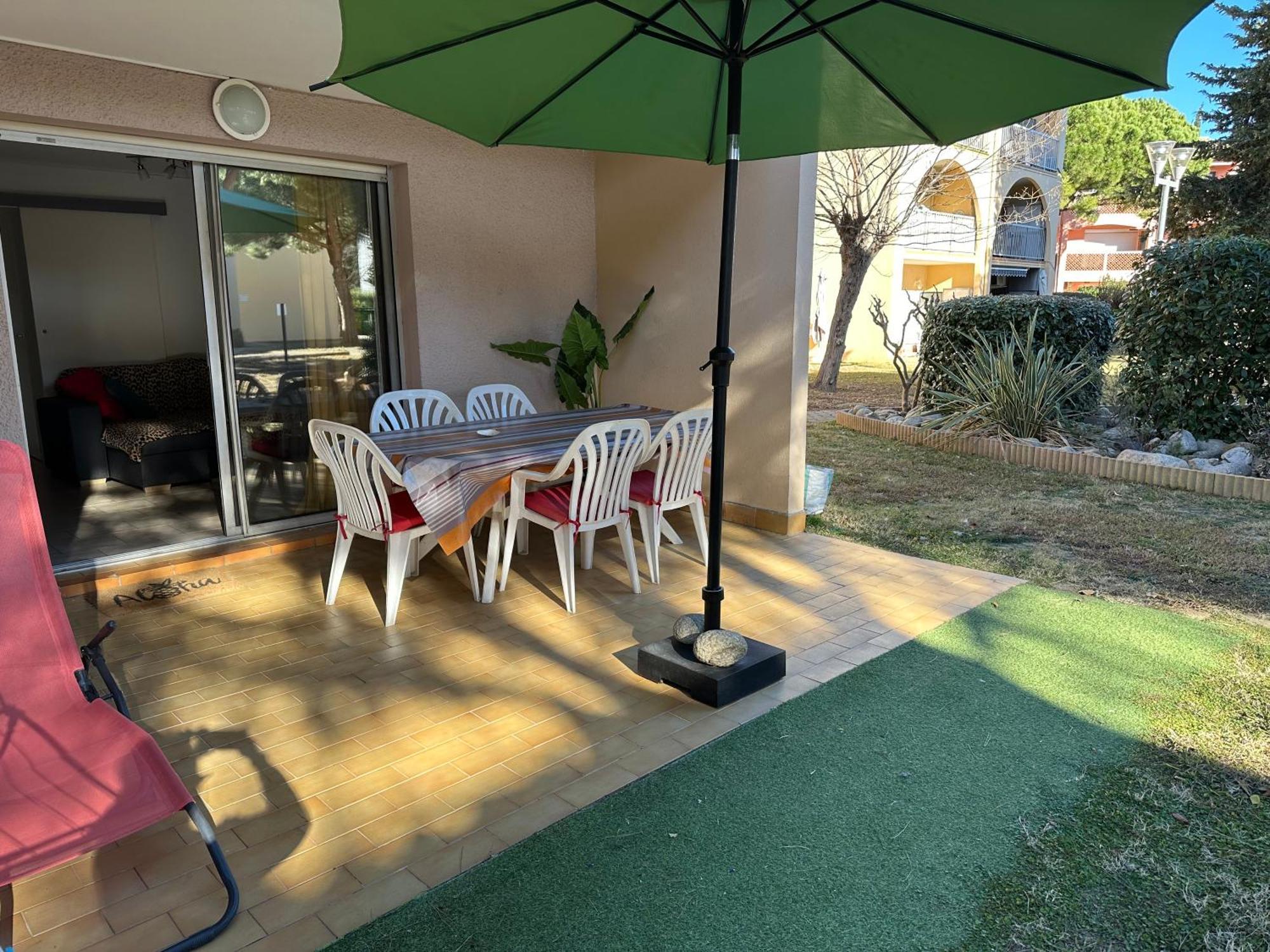 T2 Rdc A Canet En Roussillon Europa 4 Pers ,Piscine,Clim, Tennis, Parking Bagian luar foto